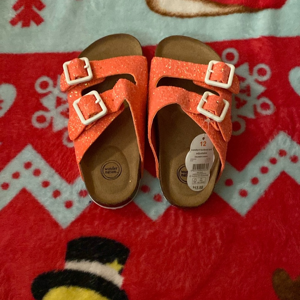 *Wonder Nation* Girl’s Sandals Size 12 (Never Worn) - Picture 1 of 8